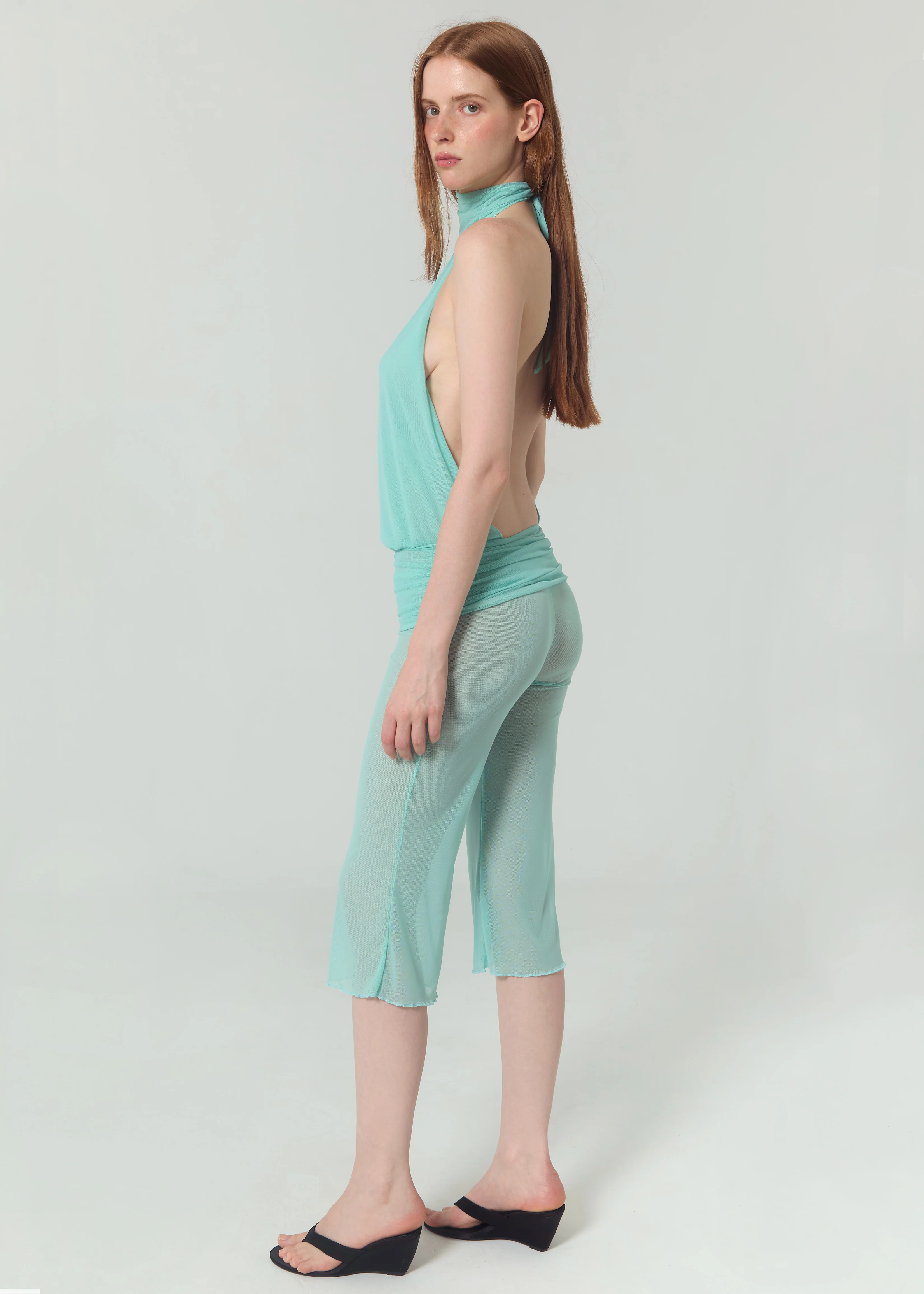 CAPRI MESH PANTS - AQUA - Image 3