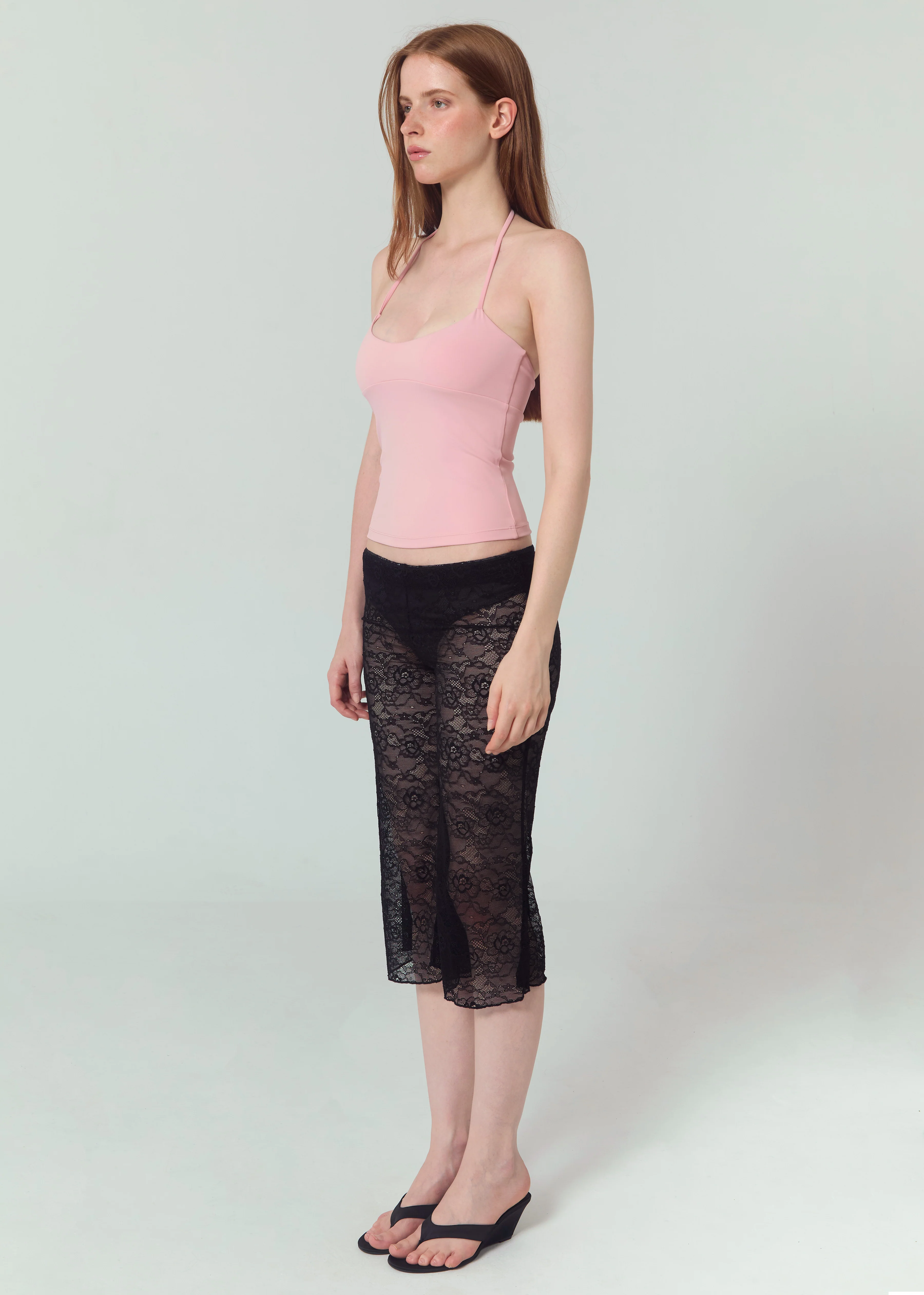 CAPRI MESH PANTS - BLACK LACE - Image 3