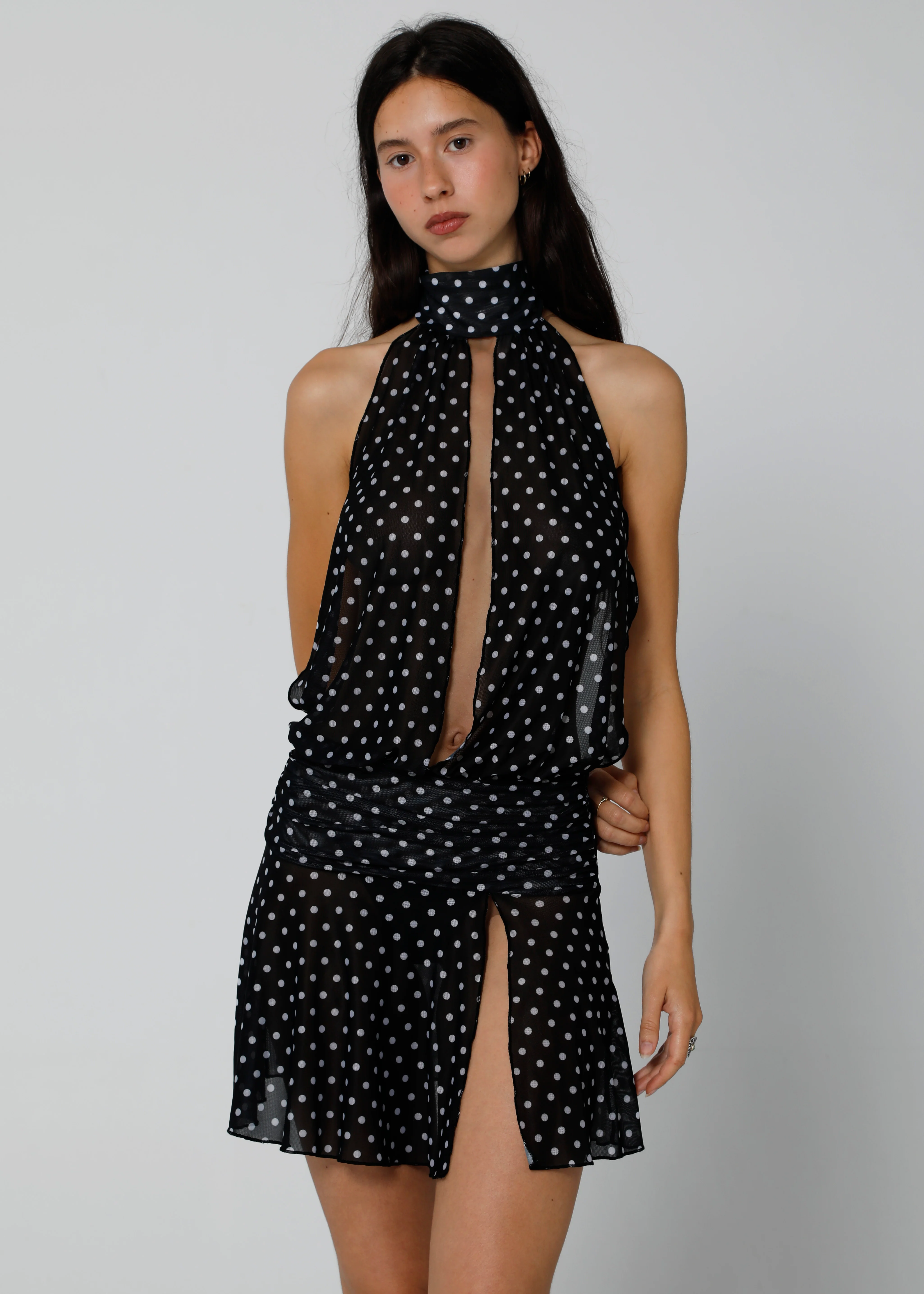 MESH DRESS - POLKA - Image 7